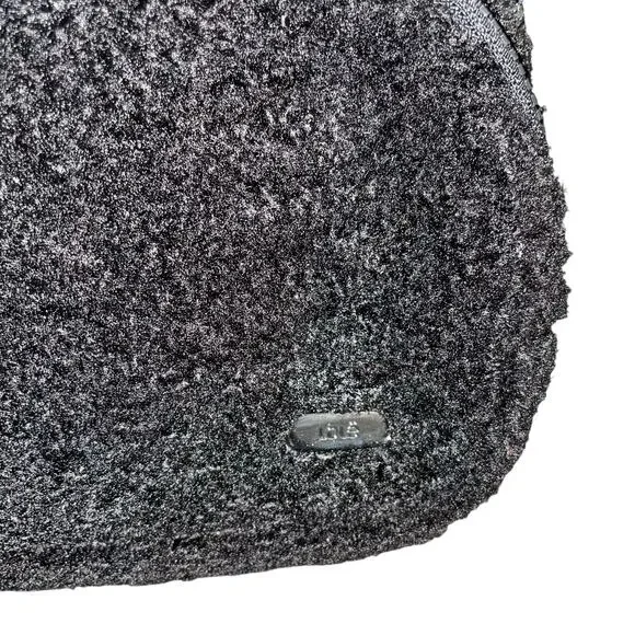 Lole Fleece Belt Bag Black Sherpa Waist Pack Unisex Crossbody Travel Handbag OS - Picture 4 of 11